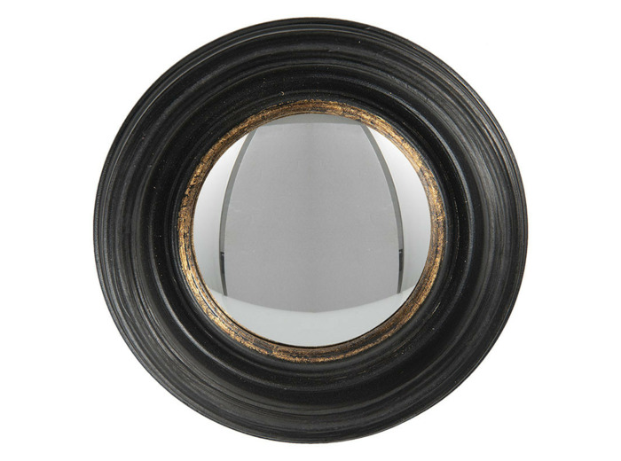 Miroir mural plastique noir 4x4x16cm