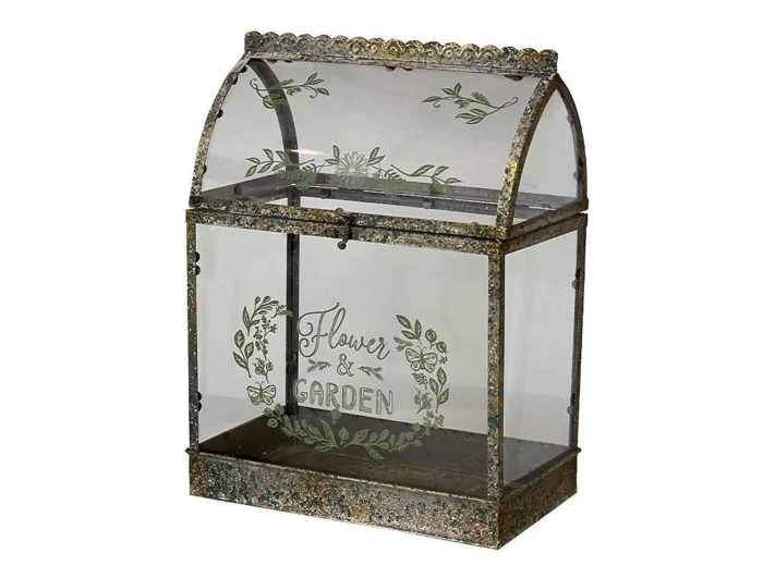 Serre à plante verre 33x20x44cm