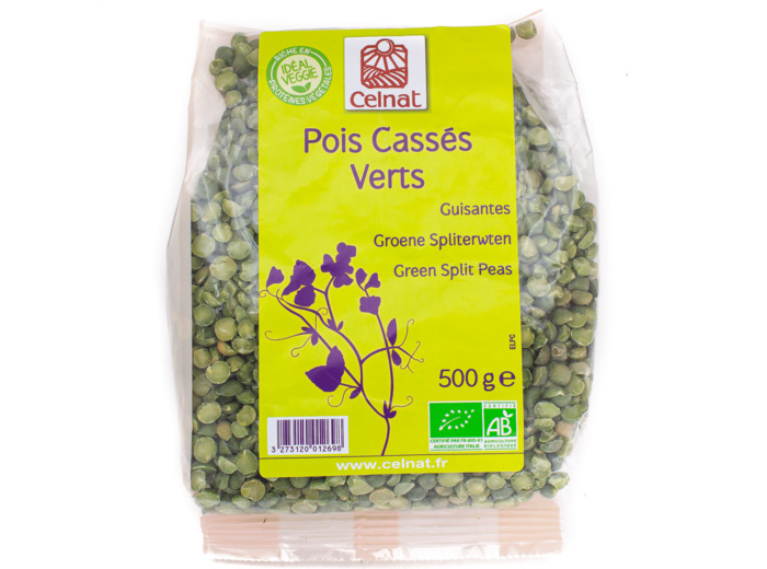 Pois Cassés Verts Bio 500g