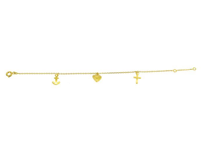 Bracelet en Plaqué Or - 3 VERTUS