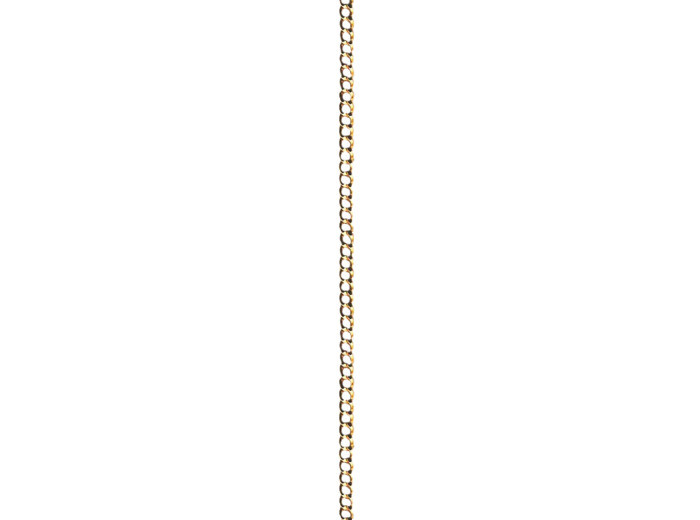 Collier 60cm en Plaqué Or - GOURMETTE