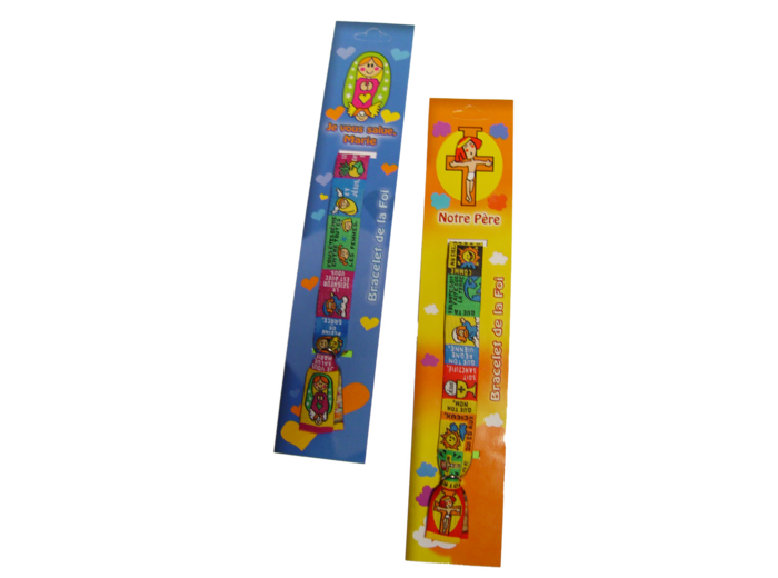 Bracelet en Tissus - PRIERE ENFANT MARIE