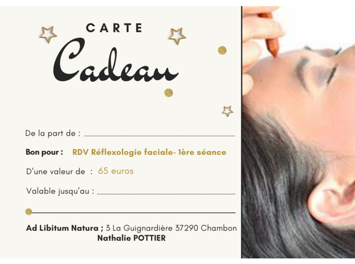 Bon cadeau pour une séance de Réflexologie Faciale