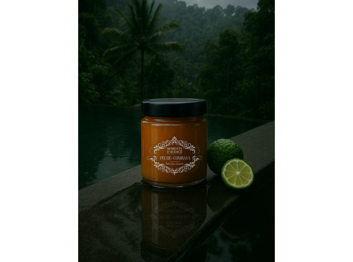 Confiture Pêche Combava 250G
