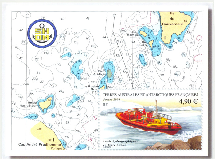 T.A.A.F TAAF Feuillet N10 YT10 LEVES HYDROGRAPHIQUES EN TERRE ADELIE NEUF**LUXE