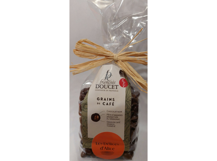 Grains de café Chocolat Noir 160G