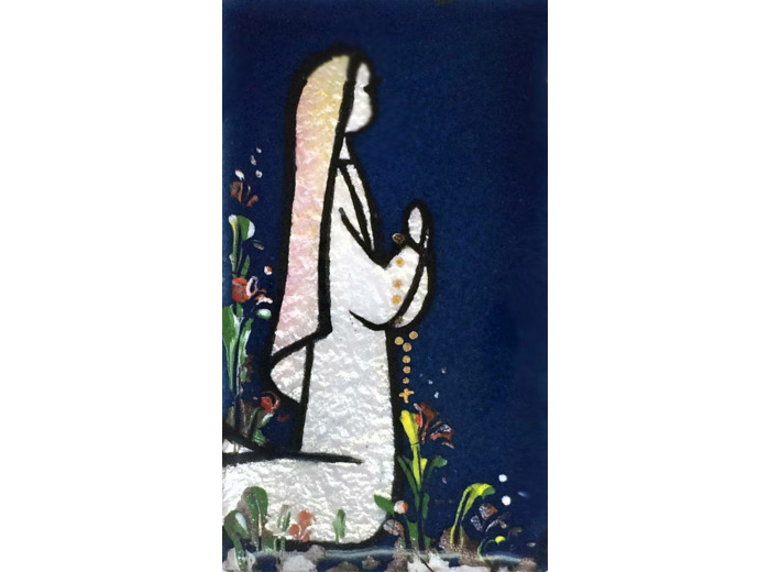 Bernadette 7X4cm - EMAUX DU LIBAN