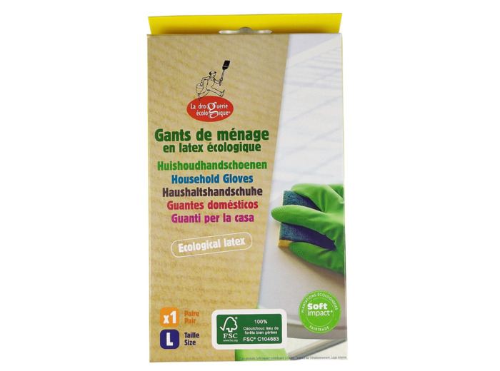 Gants de Ménage en Latex Ecologique Taille L