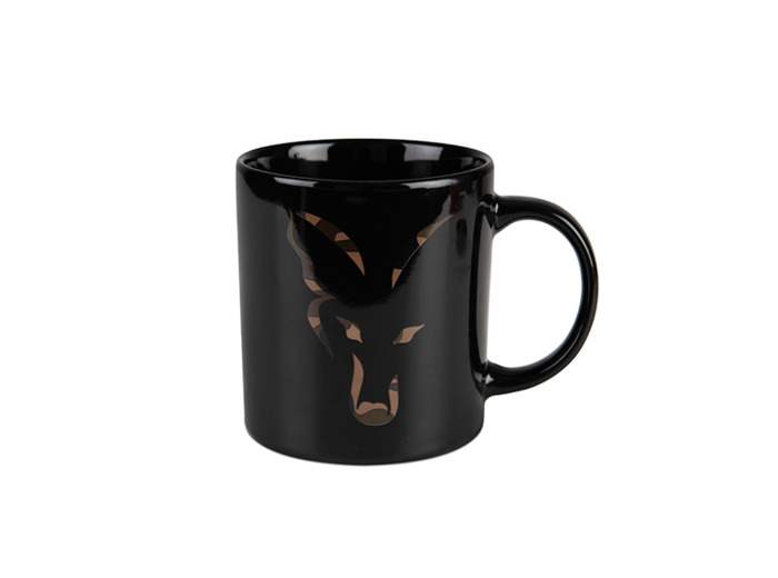 mug ceramique noir logo renard