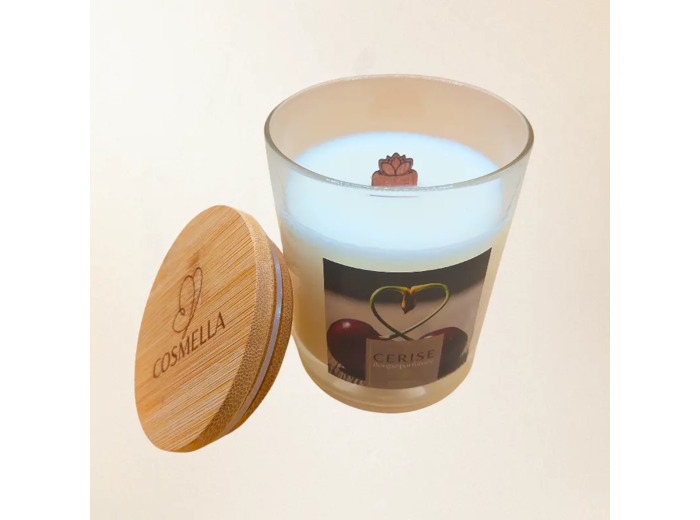 Bougie parfumée rechargeable - Cerise