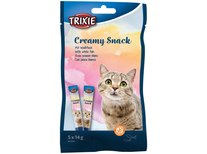 Creamy Snack au thon et au poisson blanc - 5 x 14g