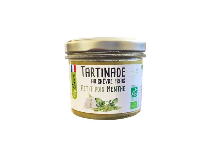 Tartinade au chèvre frais Petit pois menthe So Chèvre Bio