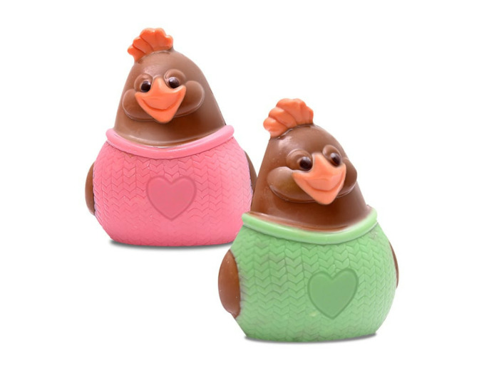 Poulette et son Pull Chocolat Lait - H 10cm