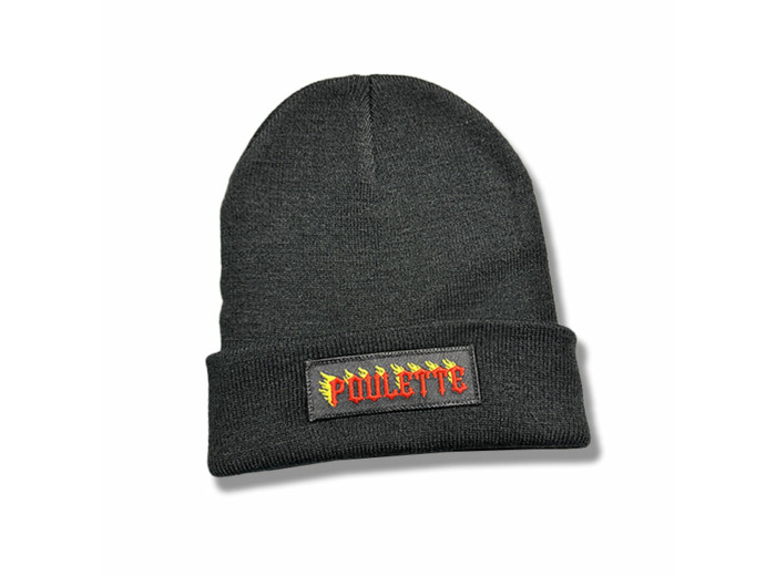 Bonnet « Poulette in Fire » Noir