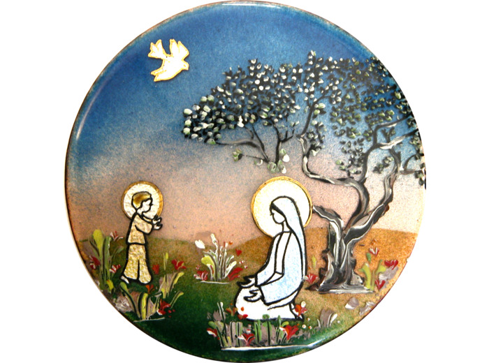 Vierge des Prés D15,7cm - EMAUX DU LIBAN