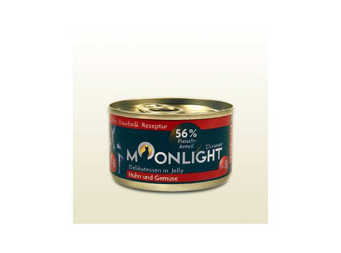 Moonlight "Poulet & Légumes" (en gelée) pour chat adulte - 80g