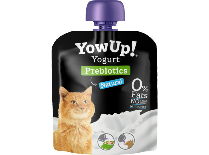 YOWUP Yaourt naturel prébiotiques pour chat - 86g