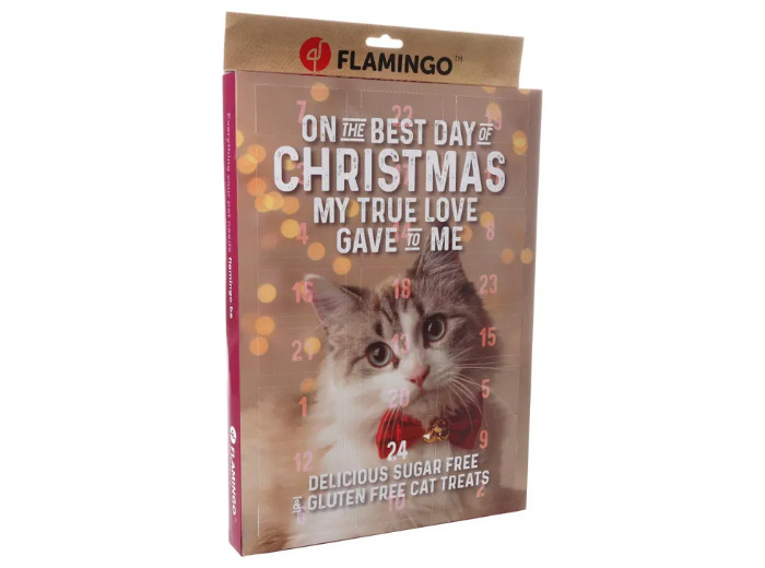 Calendrier de l'Avent pour chats - FLAMINGO