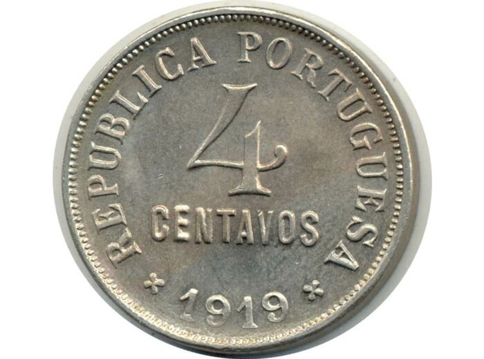 PORTUGAL 4 CENTAVOS 1919 TTB+ (W566)