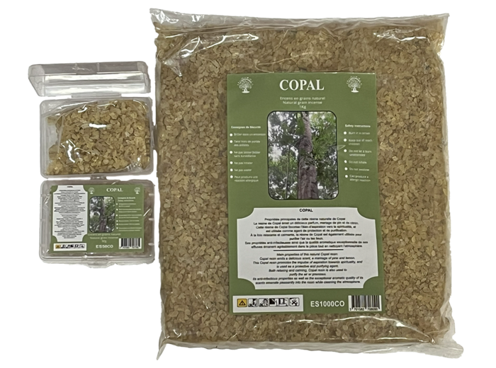 Encens en Grains Copal - Boite transparente de 50gr