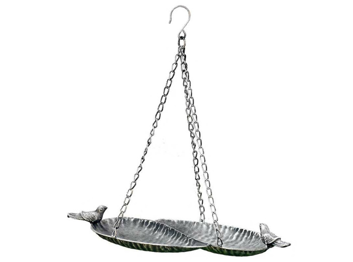 Mangeoire oiseaux à suspendre fer 37x15x38cm