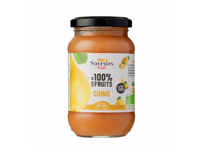 Préparation de Coings 100% Fruits Bio-310g-Saveurs et Fruits