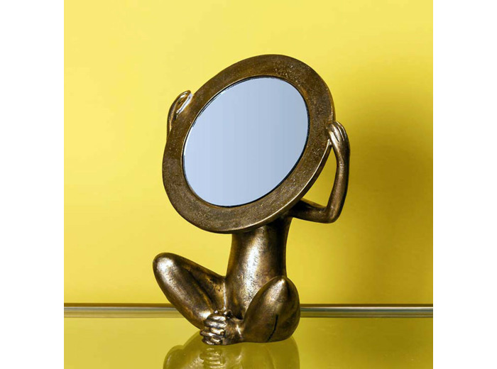 Miroir singe à poser 22x11x11cm