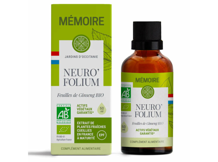 NEURO'FOLIUM-Concentré de plantes fraîches-50ml-Jardins d'Occitanie