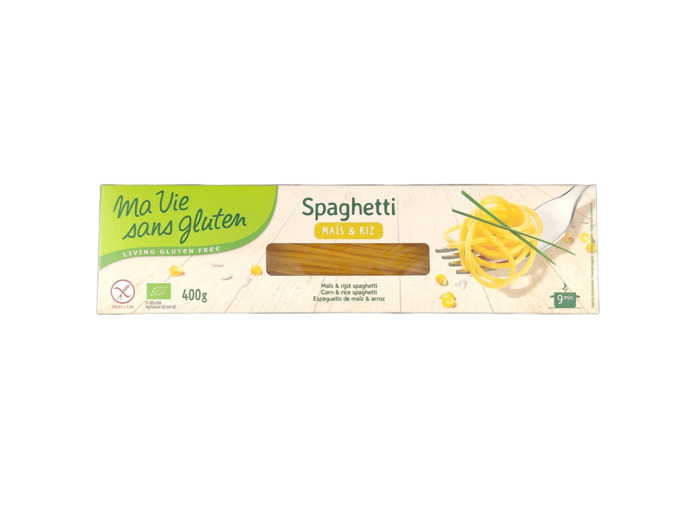 Spaghettis Mais et Riz Sans Gluten 400g