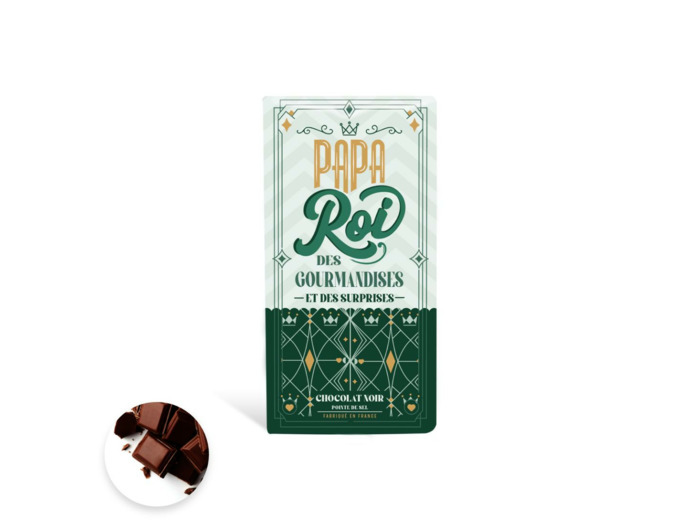 Tablette Papa Chocolat Noir Sel de Guérande 70%