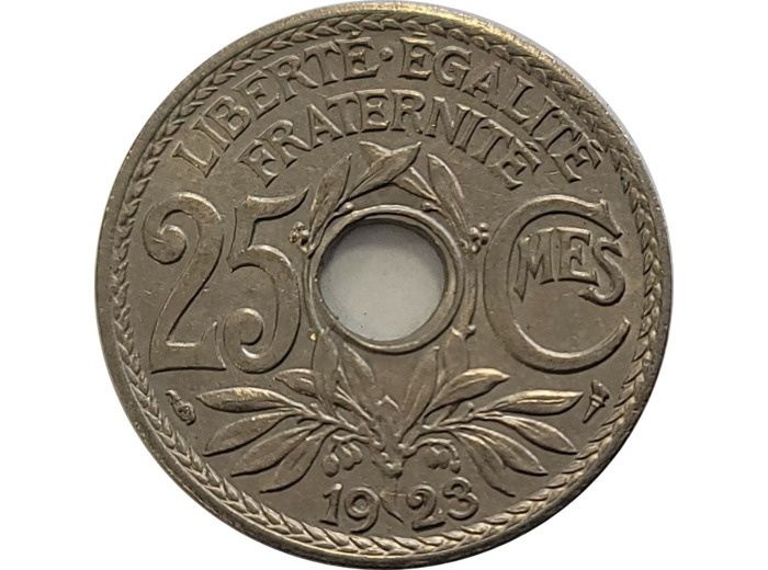 FRANCE 25 CENTIMES LINDAUER 1923 SUP (G380) n2