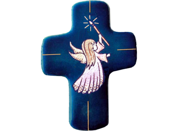 Angelot Fille 11,3X8,3cm - EMAUX DU LIBAN