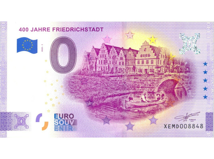 ALLEMAGNE 2020-1 400 JAHRE FRIEDRICHSTADT (ANNIVERSAIRE) BILLET SOUVENIR 0 EURO