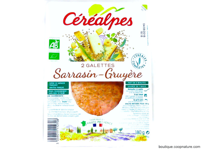 Galettes Sarrasin & Gruyère Bio 2x90g