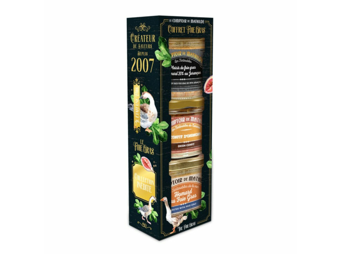 Coffret 3 tartinables Foie Gras de Noël