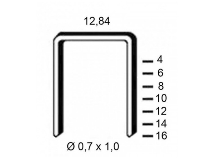 Agrafes 80 6mm 5000pièces GKL8006