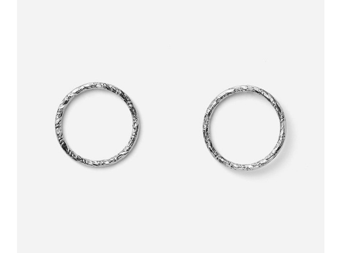 Boucles d'oreilles Babette argentées - Petit Modèle