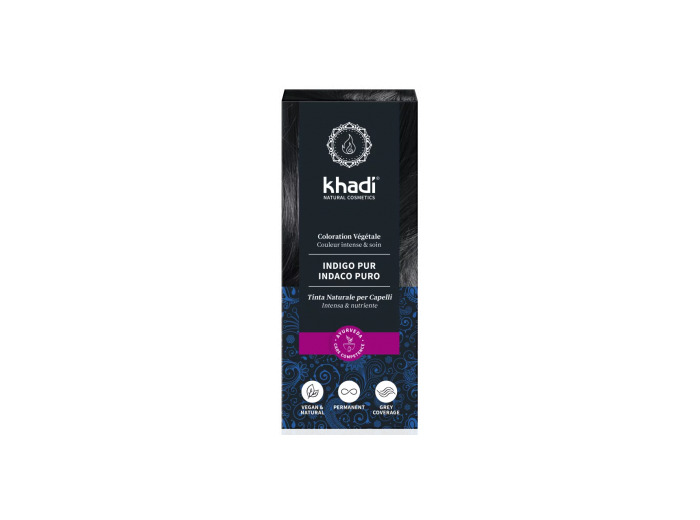 Coloration végétale Pur Indigo Noir Froid 100g