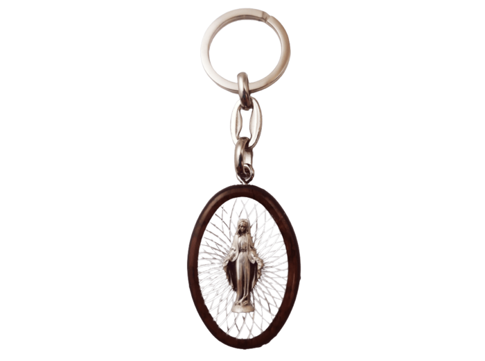Porte-Clefs en en Bois avec Métal - MIRACULEUSE