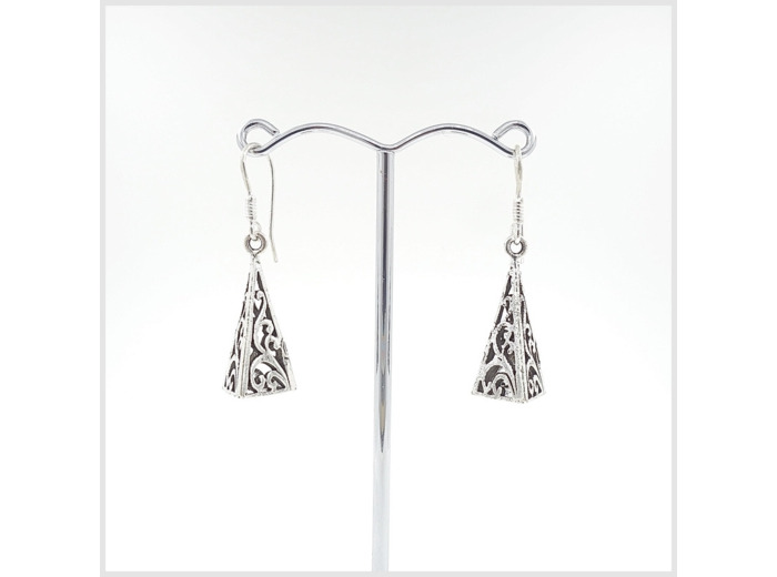 Boucles d'oreilles en argent massif