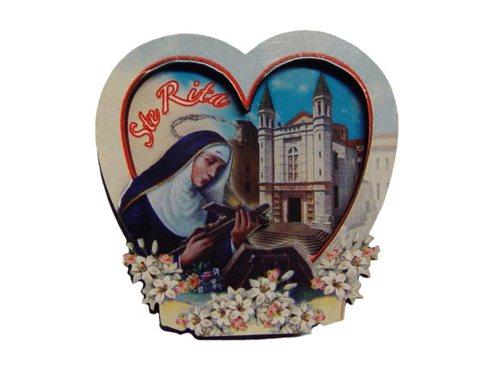 Coeur en Bois Aimanté STE RITA