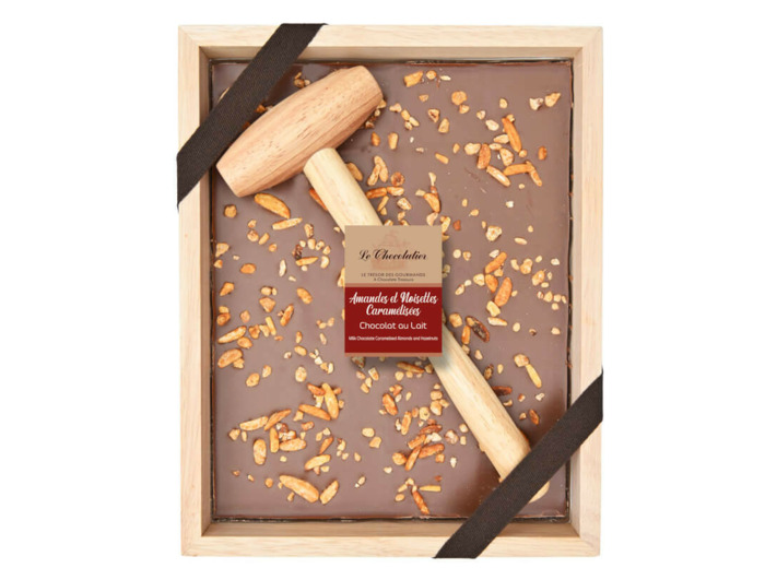 Chocolat à Casser Lait Amandes & Noisettes Caramélisées