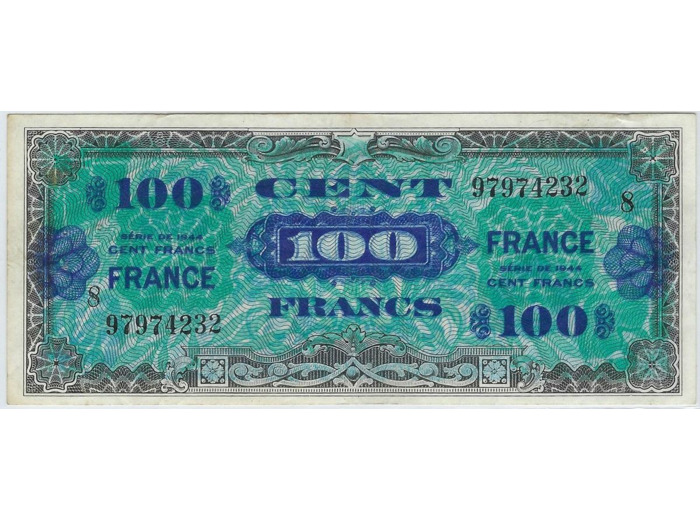 FRANCE 100 FRANCS Type FRANCE 1945 SERIE 8 SUP 232
