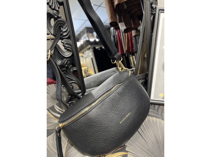 B1016-5 Banane cuir noir