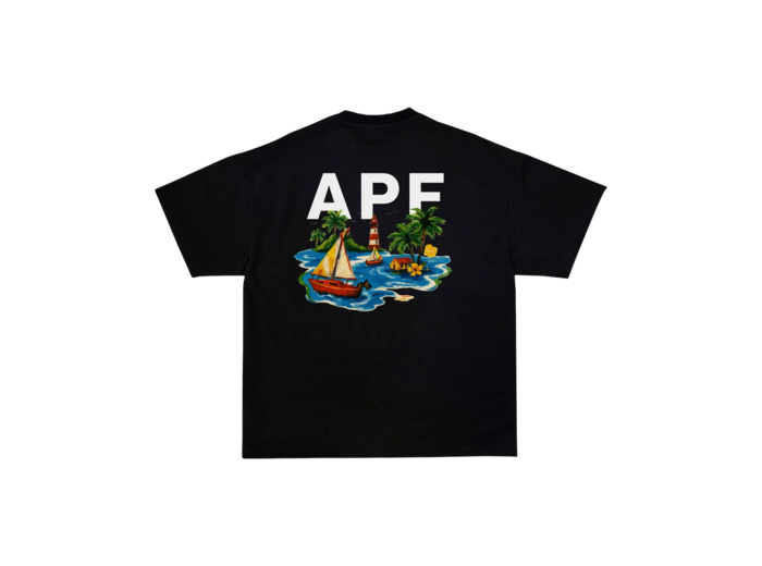 Attention Peinture Fraîche ISLAND BLACK T-SHIRT