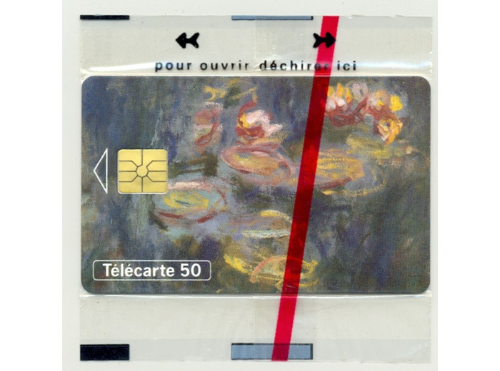 TELECARTE NSB 50 UNITE 08/93  LES NYMPHEAS CLAUDE MONET EN696