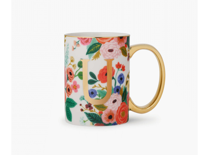 Mug Garden Party Lettres U - Rifle Paper Co