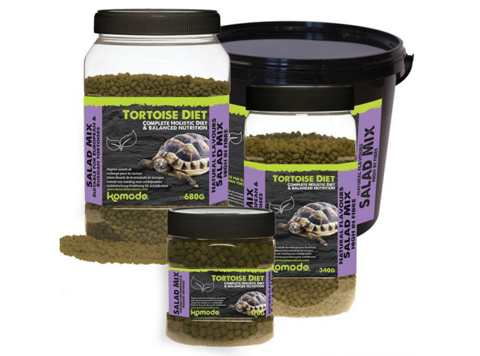 Granulés pour tortues de terre saveur salade - 3 tailles