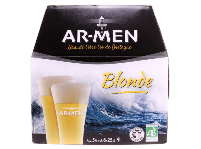 Bières Ar-Men Blondes Bio 6x25cl