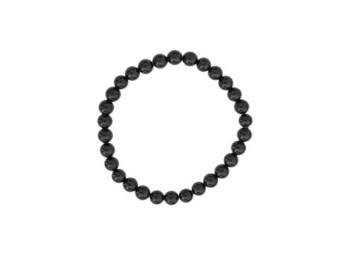 Bracelet en tourmaline noire 6 mm
